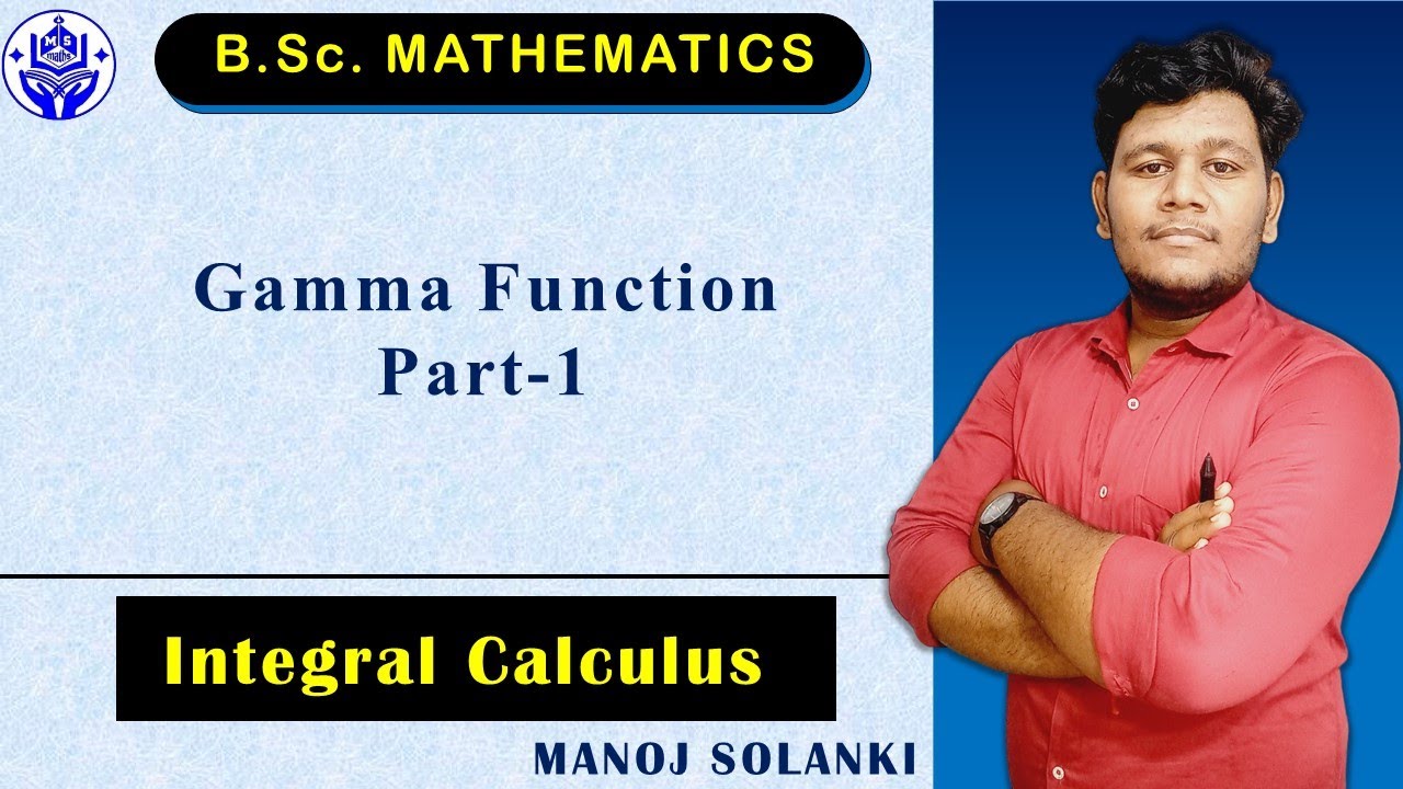 🔴 Gamma function ||  part 1|| Integral calculus || B.Sc.
