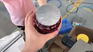 Meeresfrüchte-Sauce, Chili-Sauce-Kunststoffdosen-Induktions-Aluminiumfolien-Versiegelungsmaschine