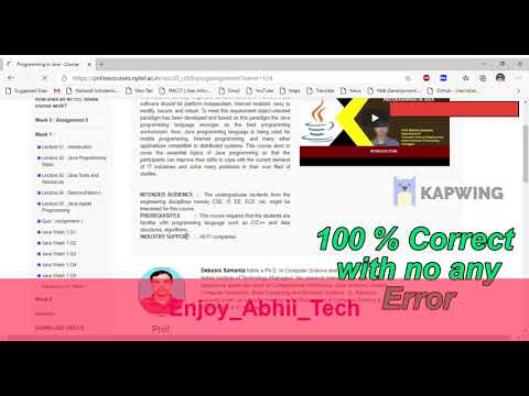 Programming in Java Solution | Week-1 Programming Assignment Q1 Solution | NPTEL Jul-Dec 2020