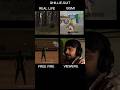 REAL LIFE VS PUBG VS FREE FIRE #pubgmobile #bgmi #freefire #funny