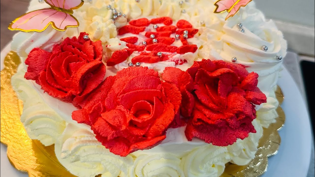 Vanilla Cake 🎂 Decoration 