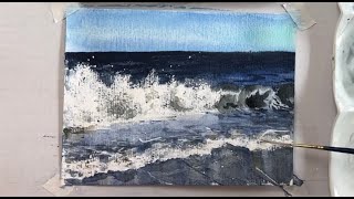 Урок 5.Как нарисовать морские волны: Быстро и Просто. Лайфхаки, которые изменят ваше рисование!