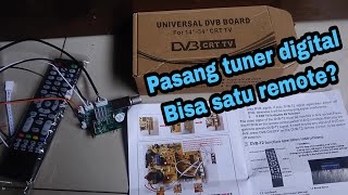 How to install a digital tuner so you can use one remote #v163