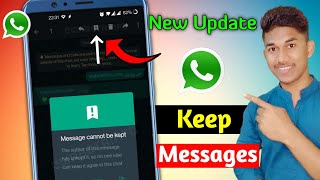WhatsApp Keep Messages Update | WhatsApp Deleted Messages Recovery | WhatsApp New Update #whatsapp screenshot 4