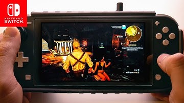 Witcher 3 on the Nintendo Switch Lite GAMEPLAY