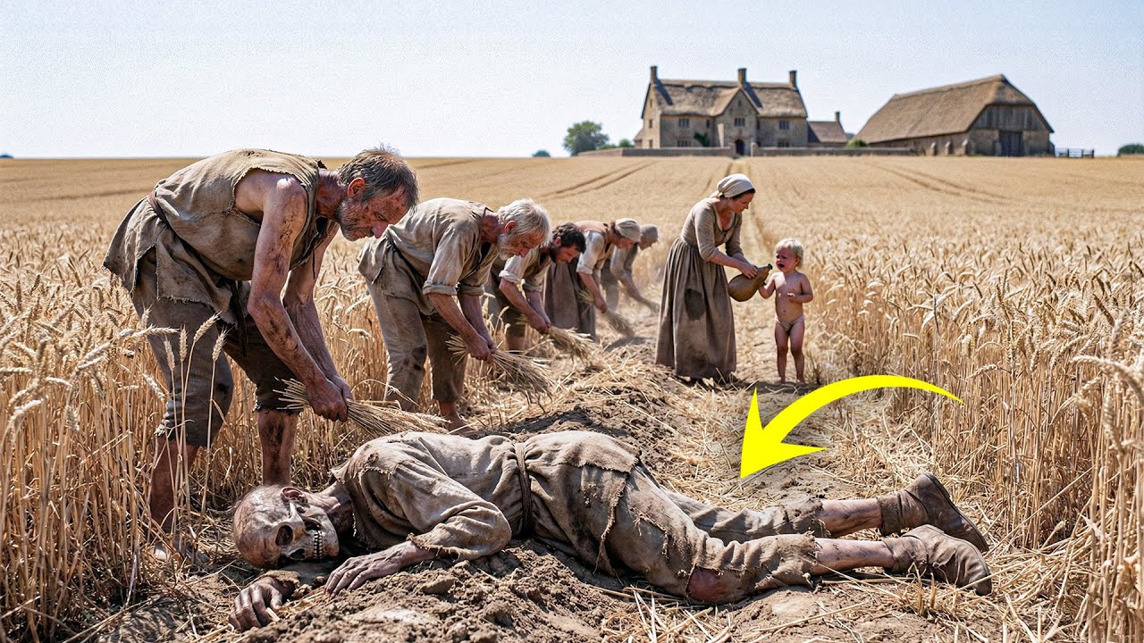 A Day Harvesting Wheat in Medieval England – From Dawn to Death (AI Reconstruction)