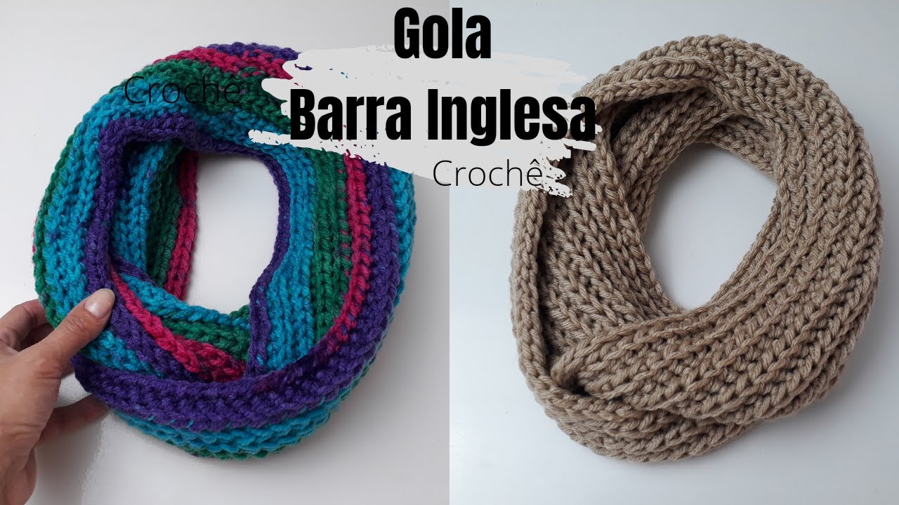 GOLA FÁCIL DE CROCHÊ  - FALSO TRICÔ