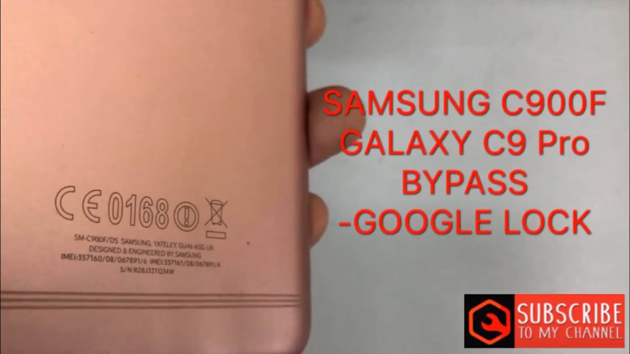 SAMSUNG C900F/C9pro v7.1.1 frp bypass google account