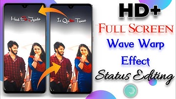 4K+ Full Screen Text Wave Warp effect alight motion🔥Hindi || Status Editing || Vinit sah