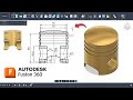 How to Create a Piston Head Technical Drawing in Fusion 360 | Fusion 360 Drafting Tutorial ⚙️