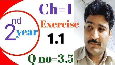 Ch# 1 Exercise 1.1 # Class 2st year Math - Q no 3( juz 3) 5| Math with M Siraj