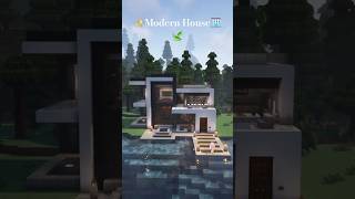 Minecraft tutorial | Modern house.🏡✨