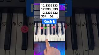 ✨So Easy✨ Rush E Piano Tutorial 😏🍪 #Piano #Pianotutorial #Pianomusic