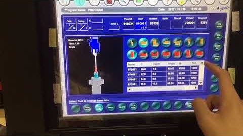 Amada cnc hydraulic press brake operation training