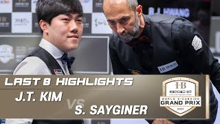 [Hotel Inter burgo Wonju W3GP 2021] Last 8 - KIM Jun Tae (KOR) vs Semih SAYGINER (TUR). H/L