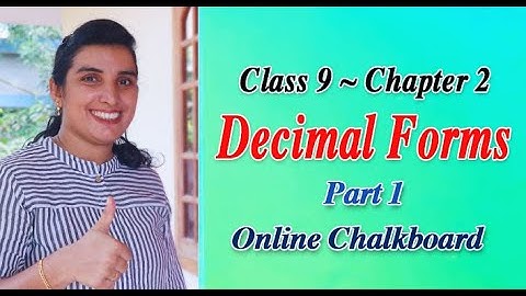 CLASS 9 MATHS CHAPTER 2 - DECIMAL FORMS | Kite Victers PART 1 | CONVERT FRACTIONS INTO DECIMAL FORMS
