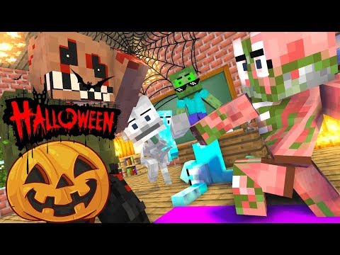 Monster School : HALLOWEEN SPECIAL - HORROR GAME Challenge - Minecraft Animation