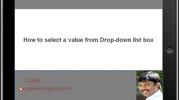[Selenium WebDriver Videos]: How to select a value from a Dropdown listbox