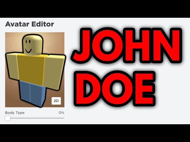 How To Become JOHN DOE In Roblox for FREE 