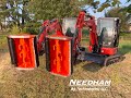 Needham Ag - Setting up a Lipa Flail Mower or Lipa Flail Mulcher On A Kubota U48-5 Mini Excavator
