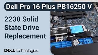 Dell Pro 16 Plus PB16250 V Series | How to replace the 2230 Solid State Drive (SSD)
