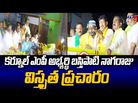 Kurnool TDP MP Candidate Basthipati Nagaraju Election Campaign In Jonnagiri | TV5 News - TV5NEWS