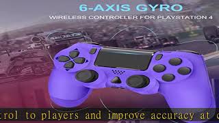 JORREP Wireless Game Controller Compatible with PS4/Pro/Slim Console, PS4 Remote Controller with Mo