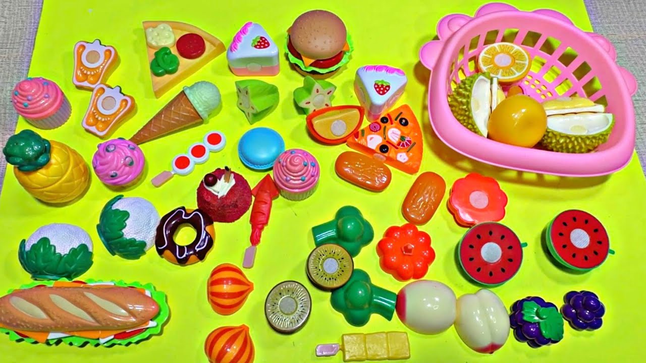 🌭 ASMR_Video * Various Miniature Mix Cute Toy - ice cream, Pizza, Broccoli, Burger, Sandwiches....