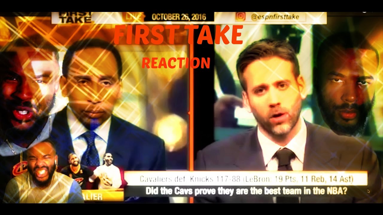 GET OFF THE WARRIORS D%*K! First Take - Are the Cavaliers better than the Warriors REACTION? - YouTube