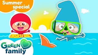 🏝 SUMMER Special! 🏝 | Nursery Rhymes in ENGLISH | Green Family Kids Songs | Green Family