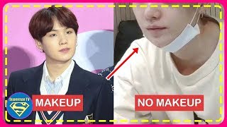 Most of K Pop Idols Put on Makeup to Make Their Skin Looks Brighter    But Not for BTS' Suga