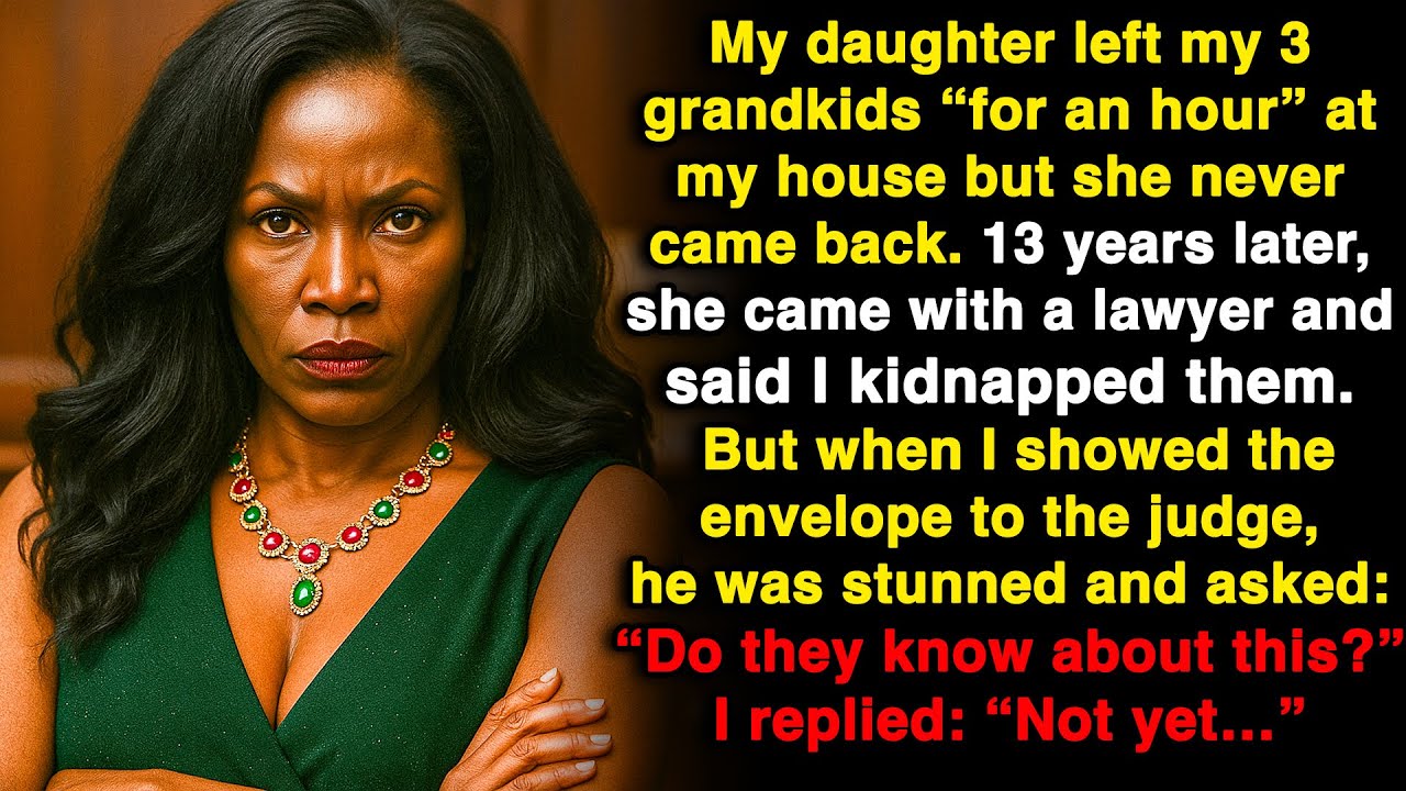 My daughter left me with my 3 grandkids… 13 years later she accused me of kidnapping!