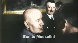 Benito Mussolini Dramatic Look Resimi