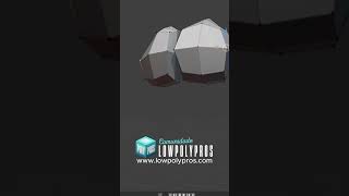 Deu trabalho modelar esses Seios Low Poly 3D