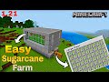 How to make sugarcane farm || Best 1.21 Automatic sugarcane farm 