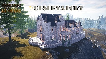 Conan Exiles how to build Observatory  | Speed Build | NO Mods | Age of Heroes