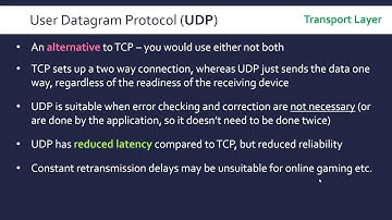 User Datagram Protocol (UDP)