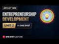 ED Unit 2 One Shot | AKTU 8th Sem | Entrepreneurship Development