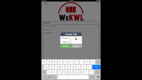 WeKWL - Create a File (iOS)
