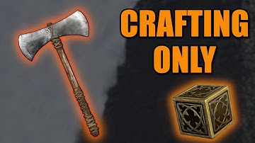 Crafting 8 weapons, then it