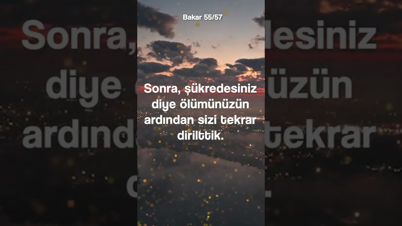 KURAN DİNLE HUZUR BUL 🌹🕋🤲🏽BAKARA SURESİ 55 -57. AYETLER #kuran  #kuranıkerim