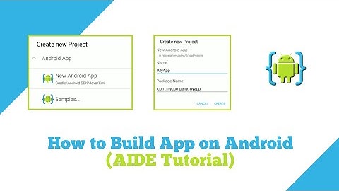 How to Build App on Android (AIDE Tutorial)
