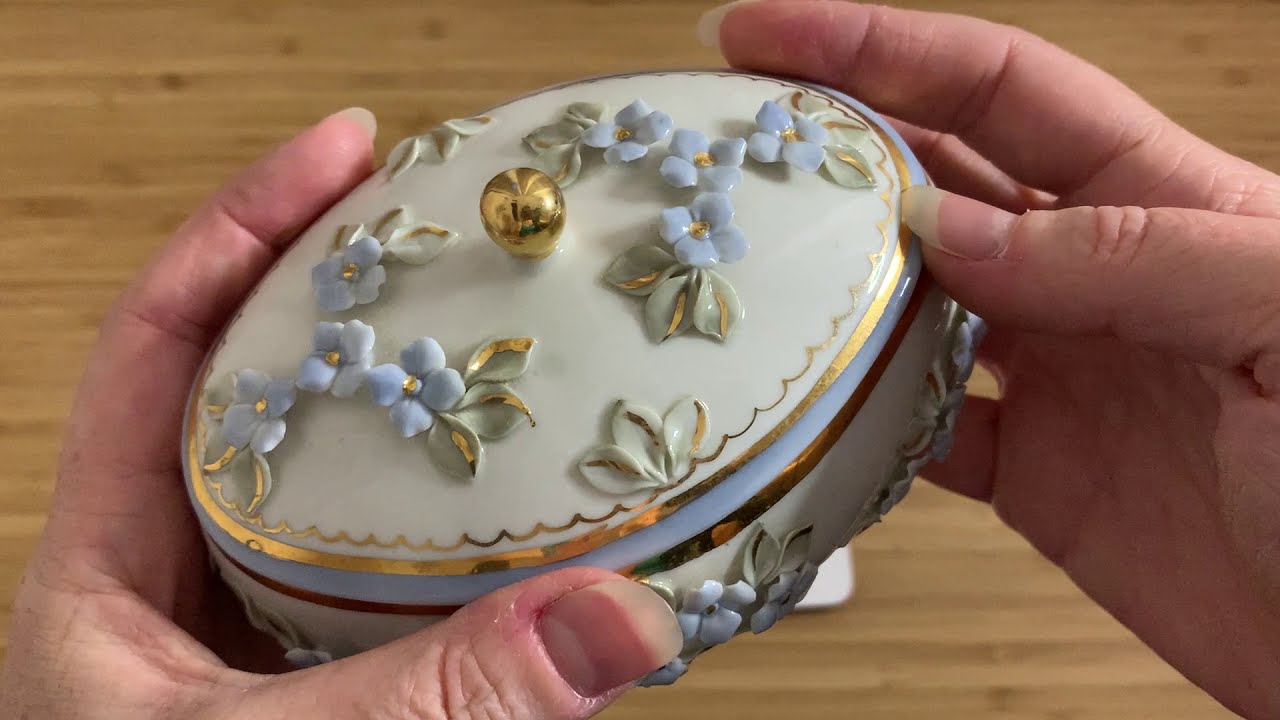 Kislovodsk Porcelain Trinket Box (1970s)