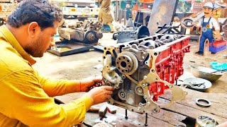 Rebuilding 6 Cylinder Seized Engine || Repairing Diesel Engine || Engine Restoration