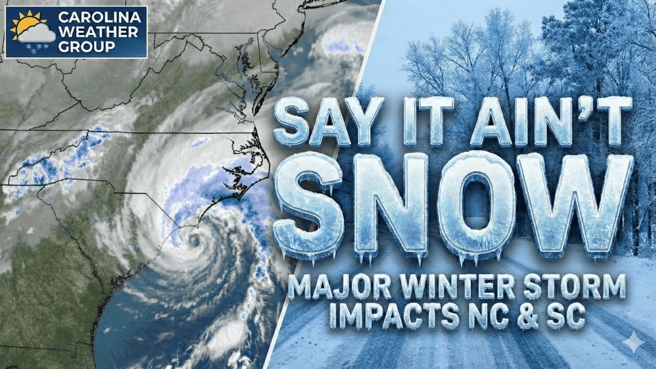❄️ Say It Ain't Snow: Major Winter Storm Targets NC & SC | Coastal Low & Arctic Blast | Ep. 570
