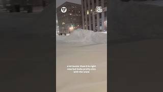 A look at the snowfall in Portland, Maine, on Jan. 25, 2026