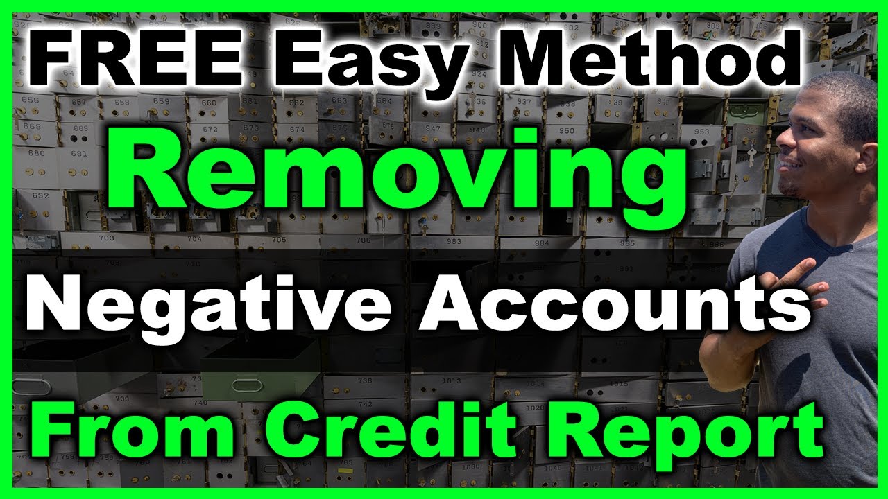 Deleting Negative Accounts on Credit Report FREE | Step by Step - YouTube