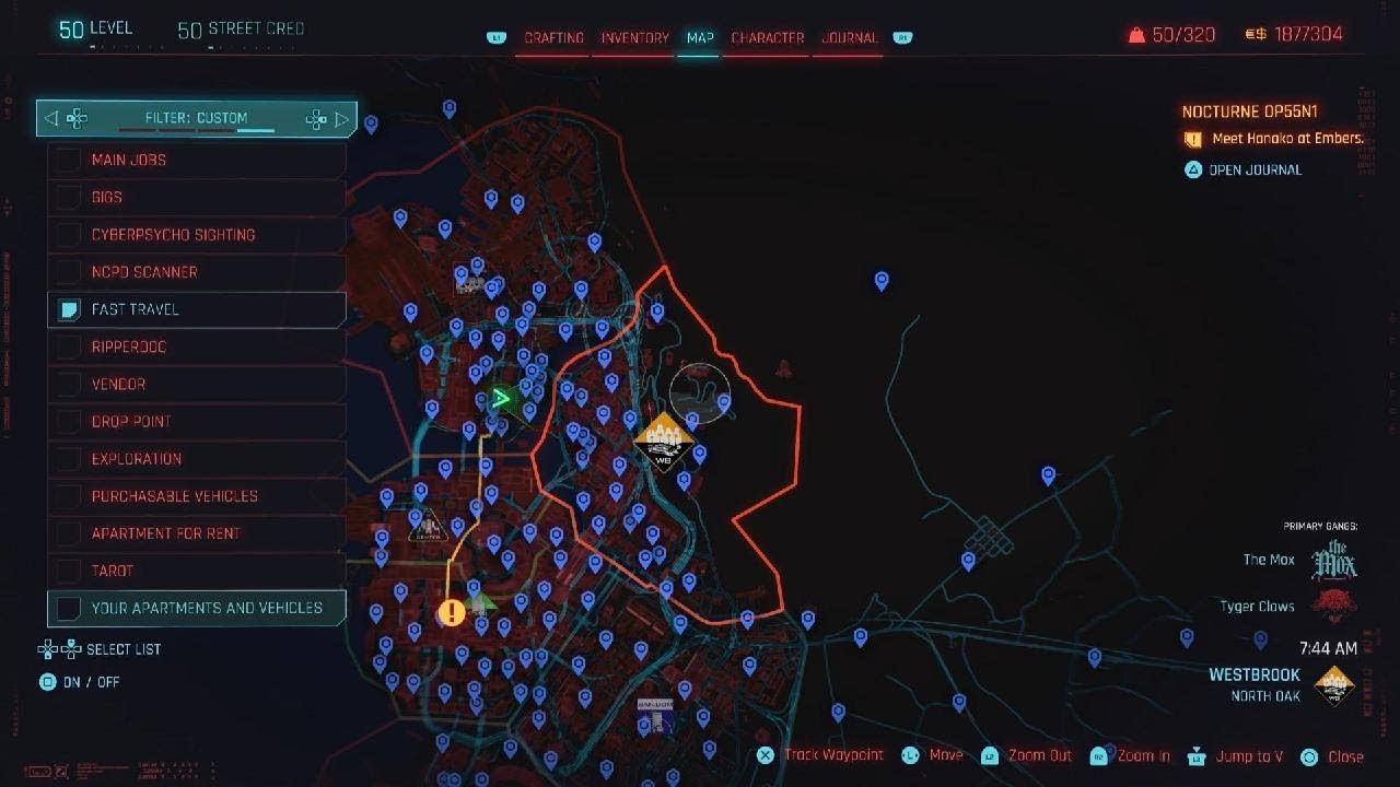 Cyberpunk 2077 map size, fast travel, locations and more explained