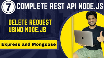 DELETE request in REST API using nodejs and MongoDb in Hindi