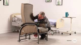 Versatile room chair training video